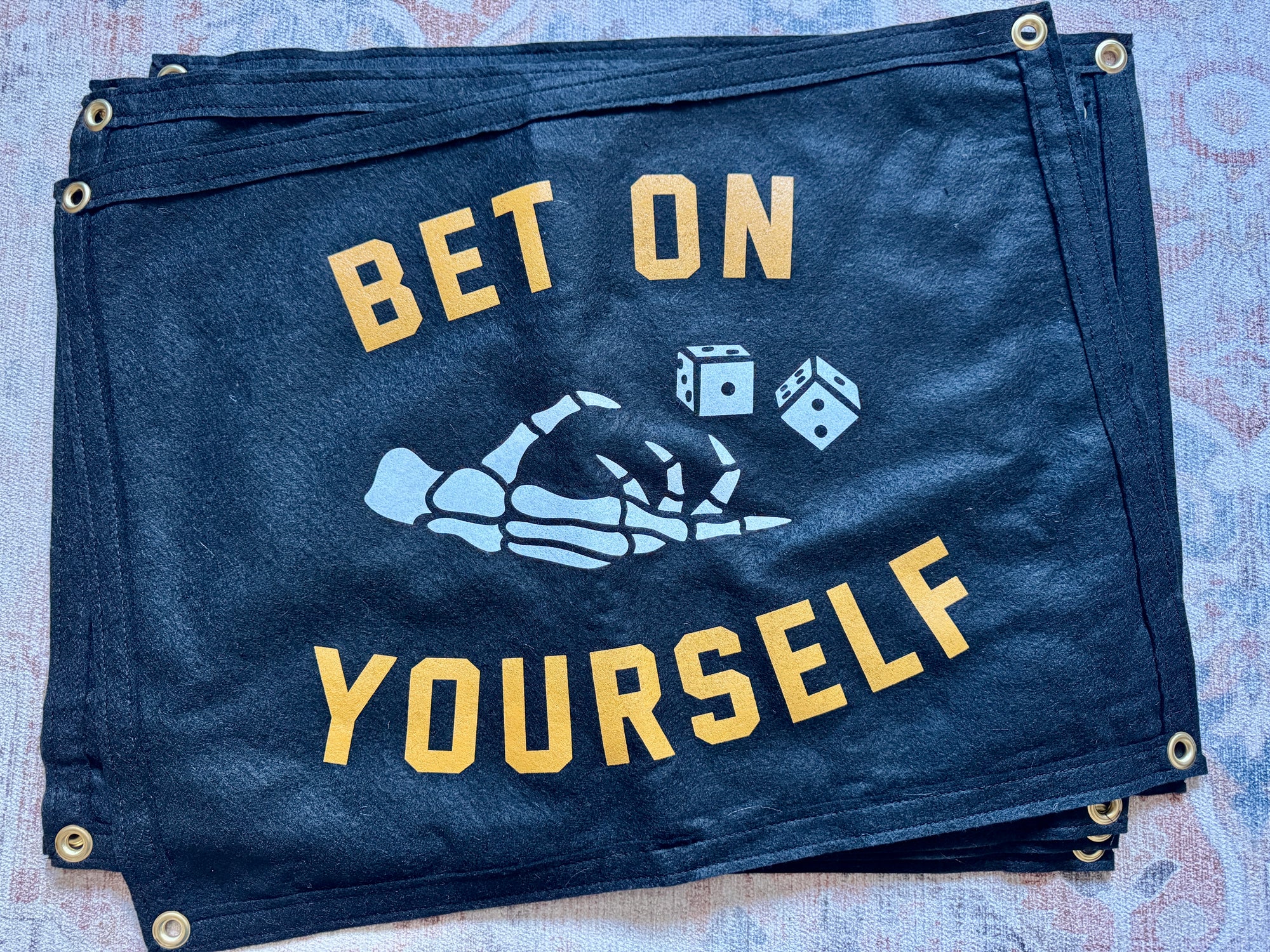 BET ON YOURSELF CAMP FLAG